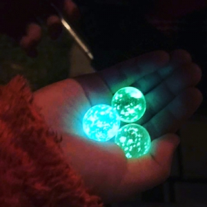 glowing marble